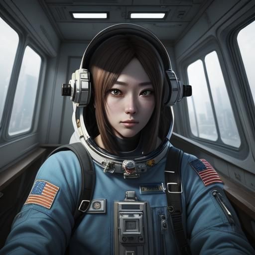 Lonely Astronaut Girl Receives Galactic Federation Signal