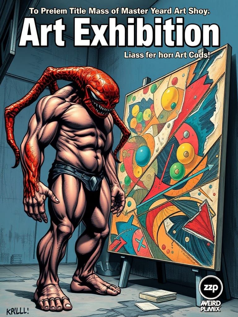 Wild Man Krull Comic Book Cover Art