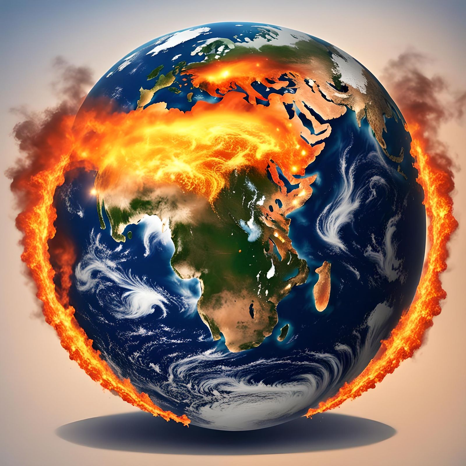 Earth as Burning Candle: A Fragile World