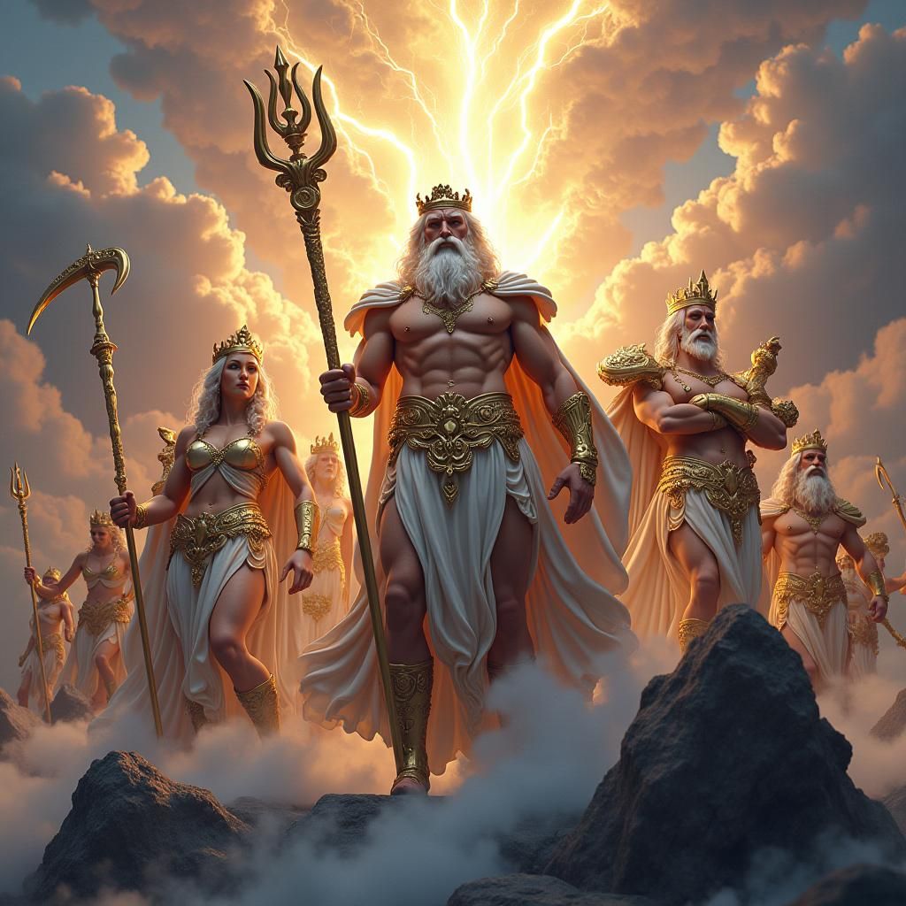 Greek Mythology Characters in Rich 3D Rendering