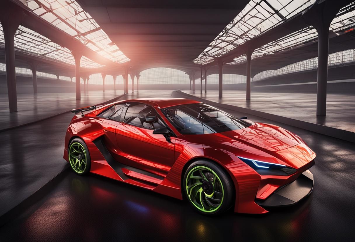 Futuristic Electric Sports Car Concept in High Definition