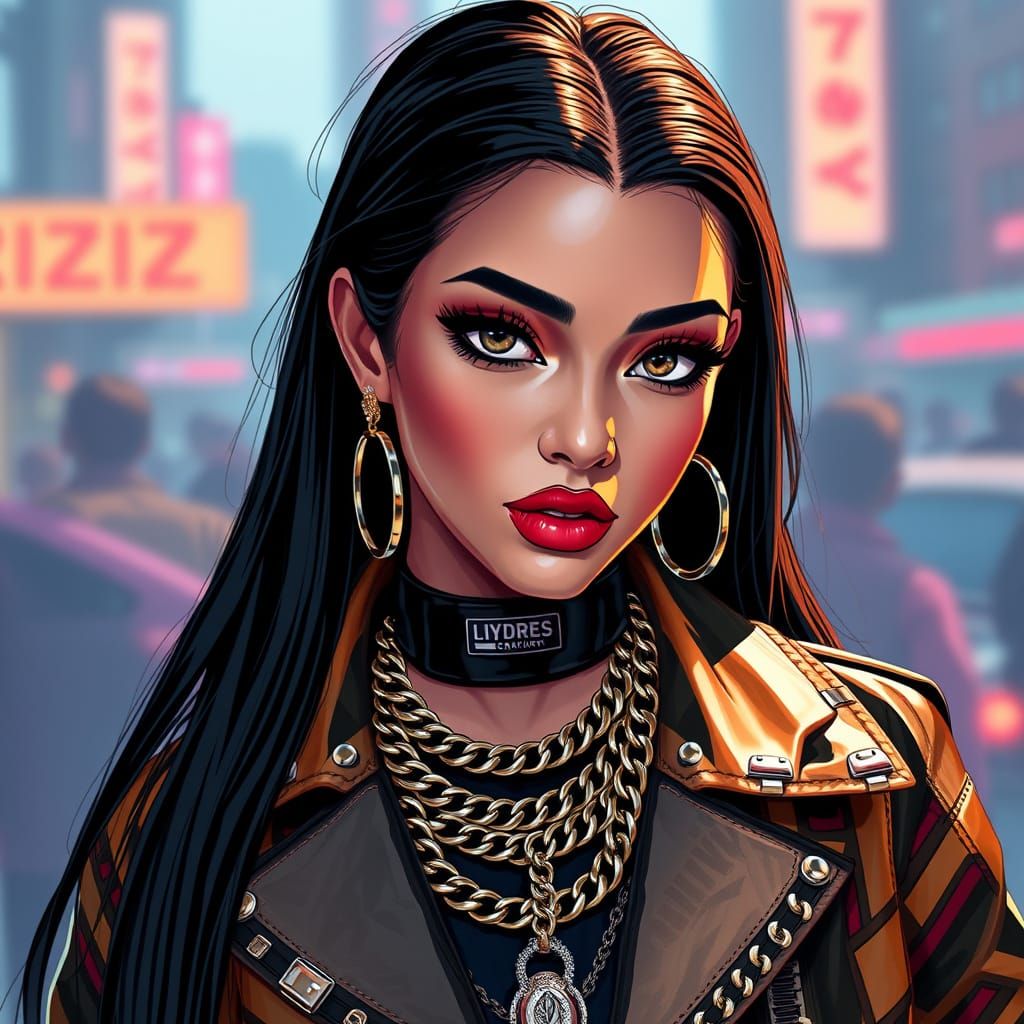 Edgy Gen Z Fashionista Rizzing in Luxury Style