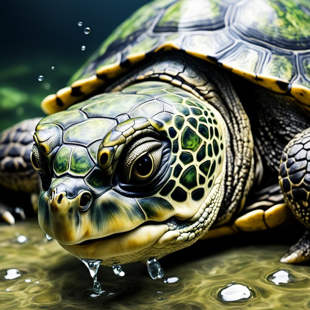 Turtle Tears: A Realistic and Emotional Close-Up