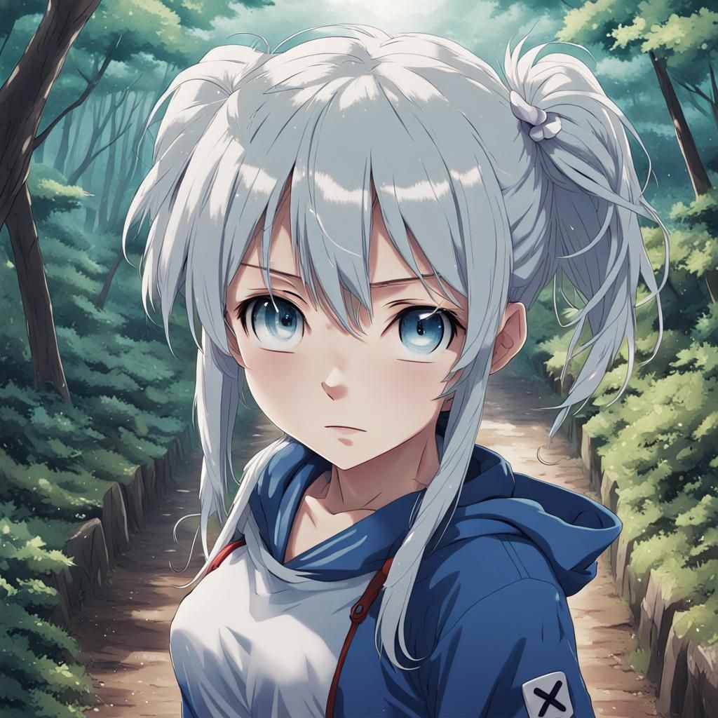 Anime Landscape with Crocodile and Mountain