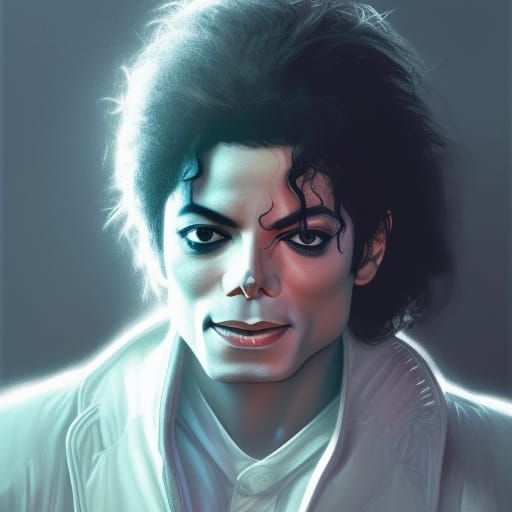 Michael Jackson 'Bad' Era Portrait