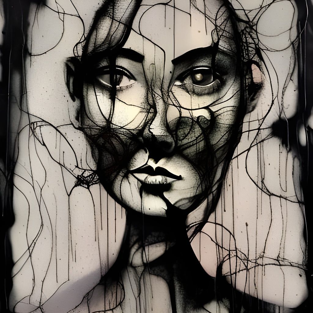 Enraged Woman's Face in Claymation Style