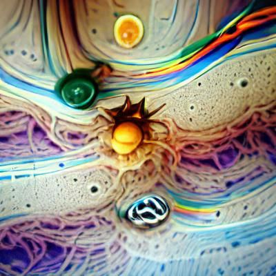 Psychedelic Solar System: A Vibrant Cosmic Dream
