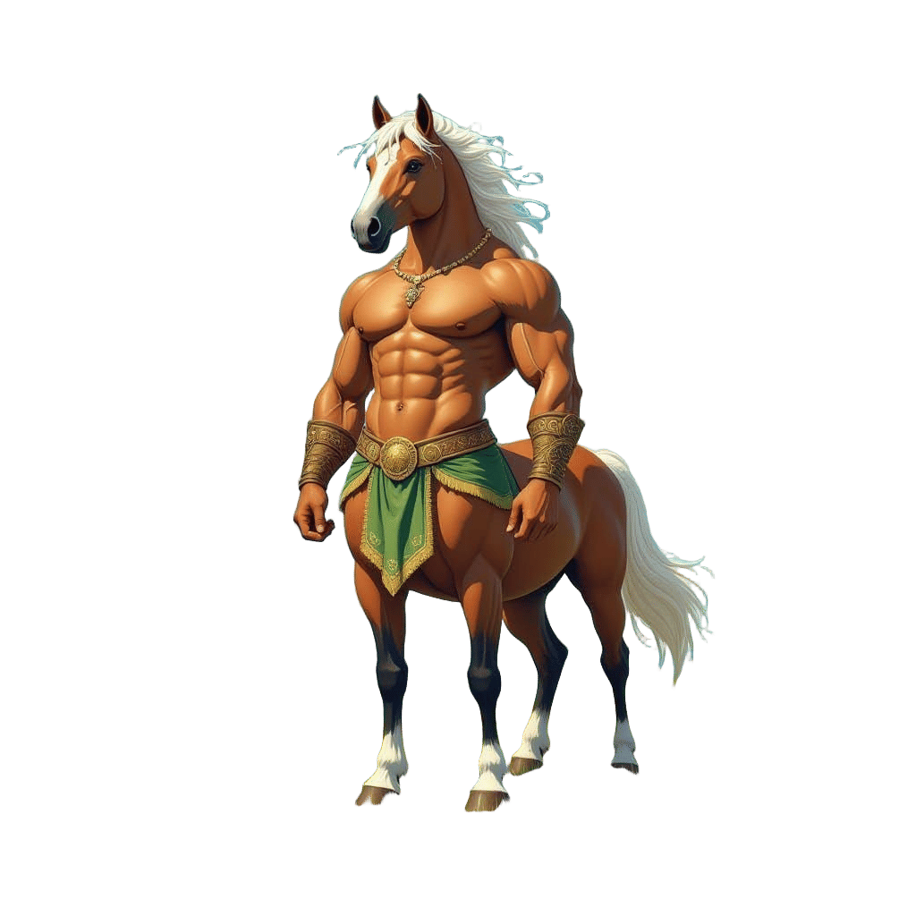 Filipino Mythical Creature Tikbalang in Vibrant Green Meadow