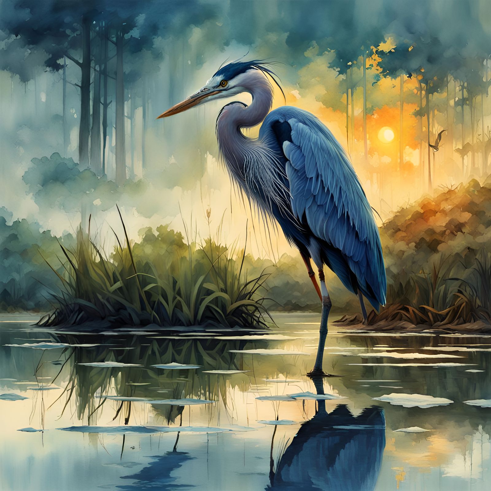 BLUE HERON REFLECTIONS 2