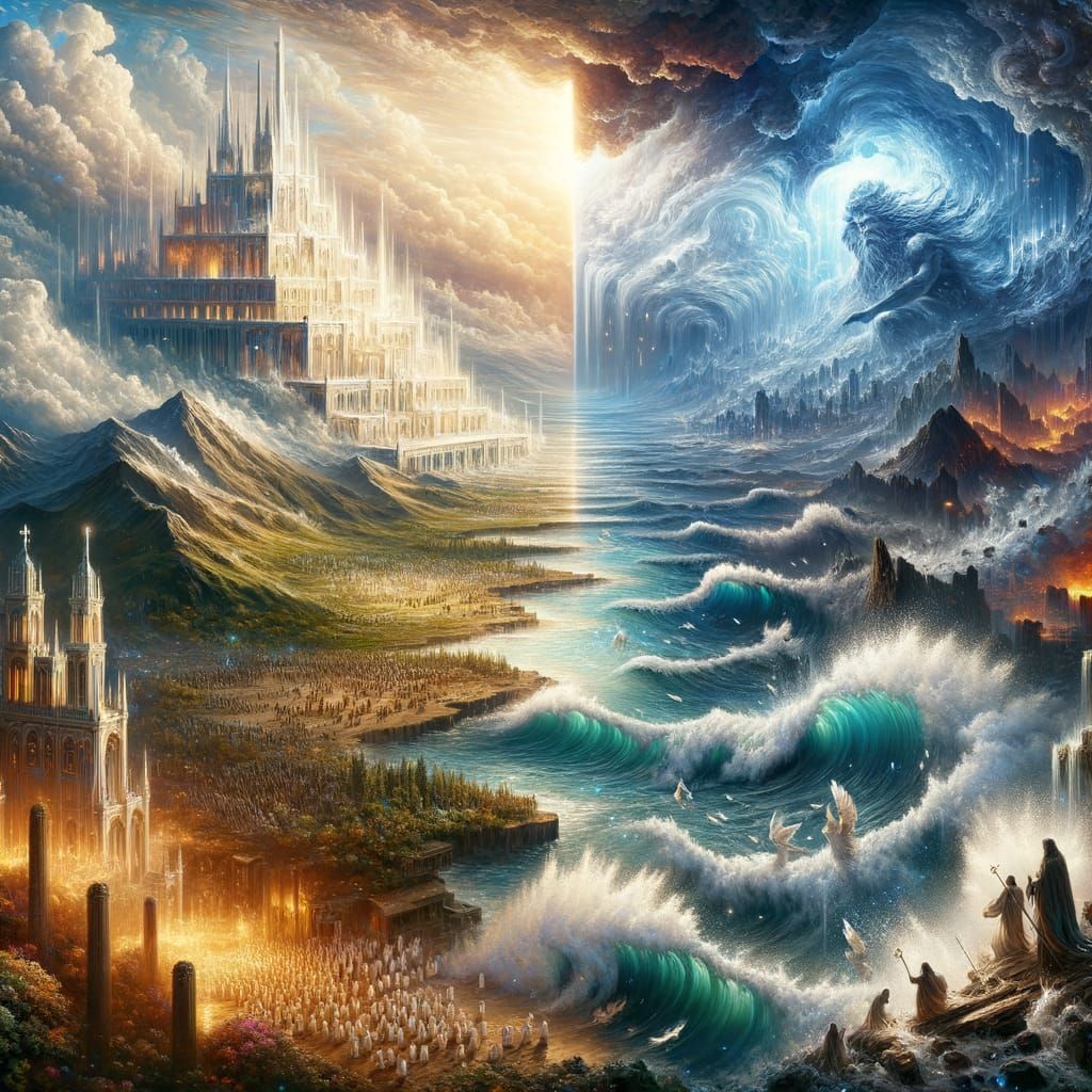 Biblical City Refuge Amidst Violent Natural Disaster