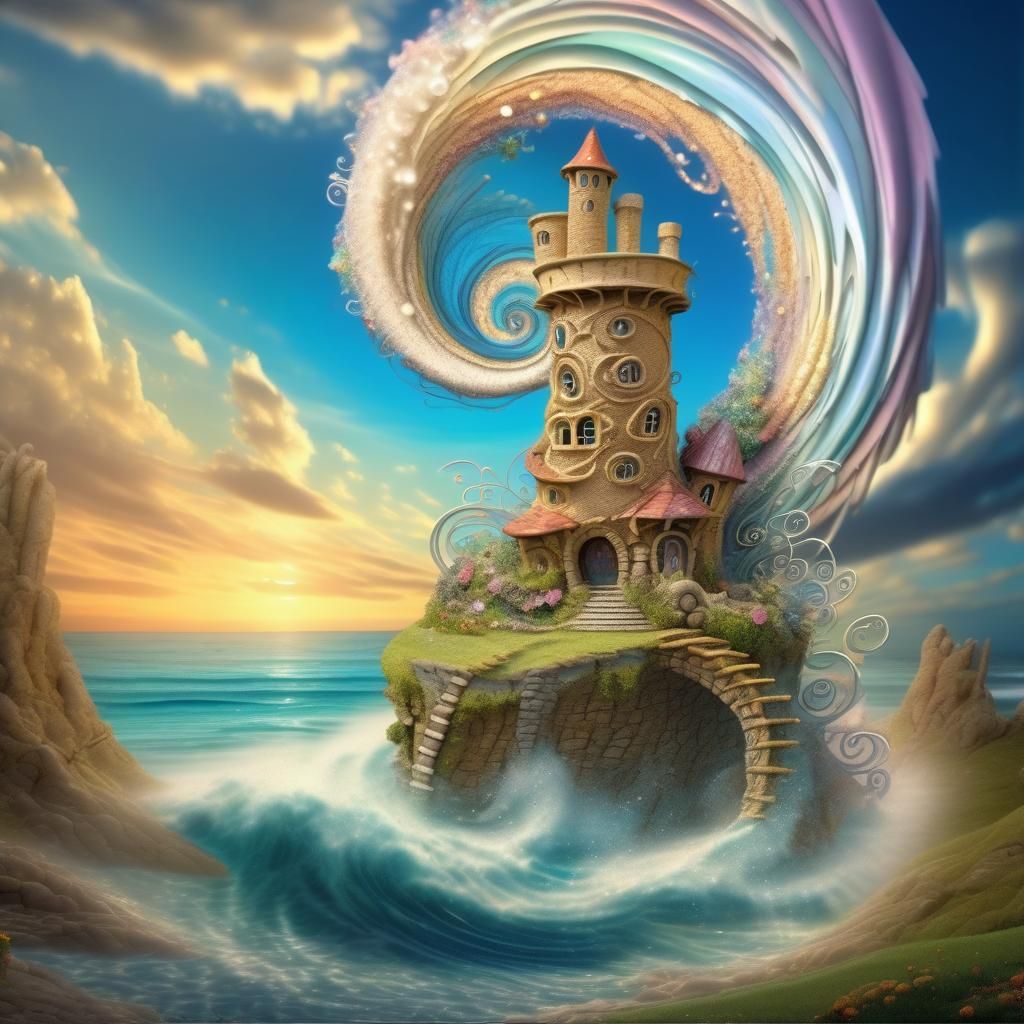 Fantasy Oceanside Tower in Fairyland