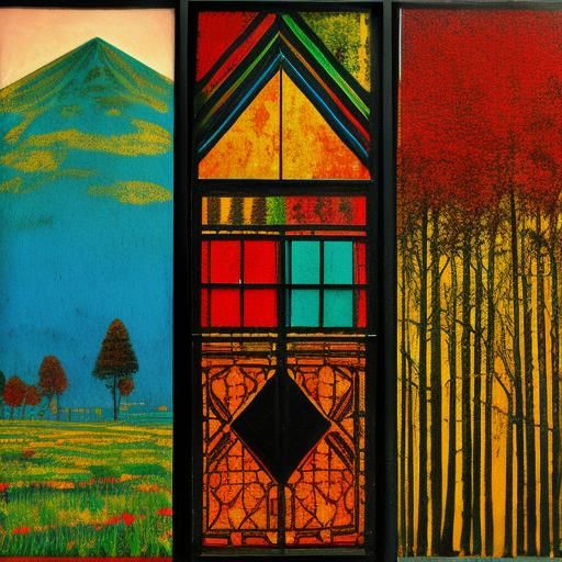 Trapezoid Triptych Inspired by Trap Culture