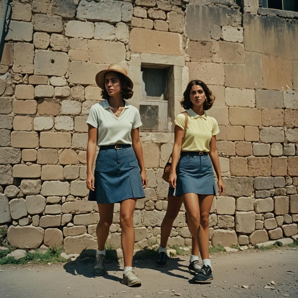 Brazilians in Short Skirts in Sicily: Cinematic Still