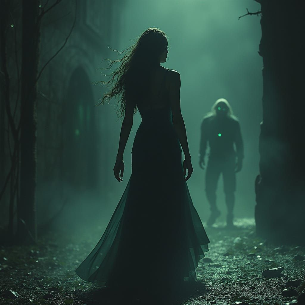 Dark Gothic Horror: Woman, Werewolves, and Castle