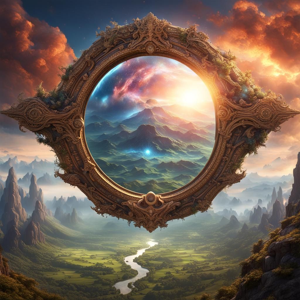 Goddess Eye Appears Above Magical Valley