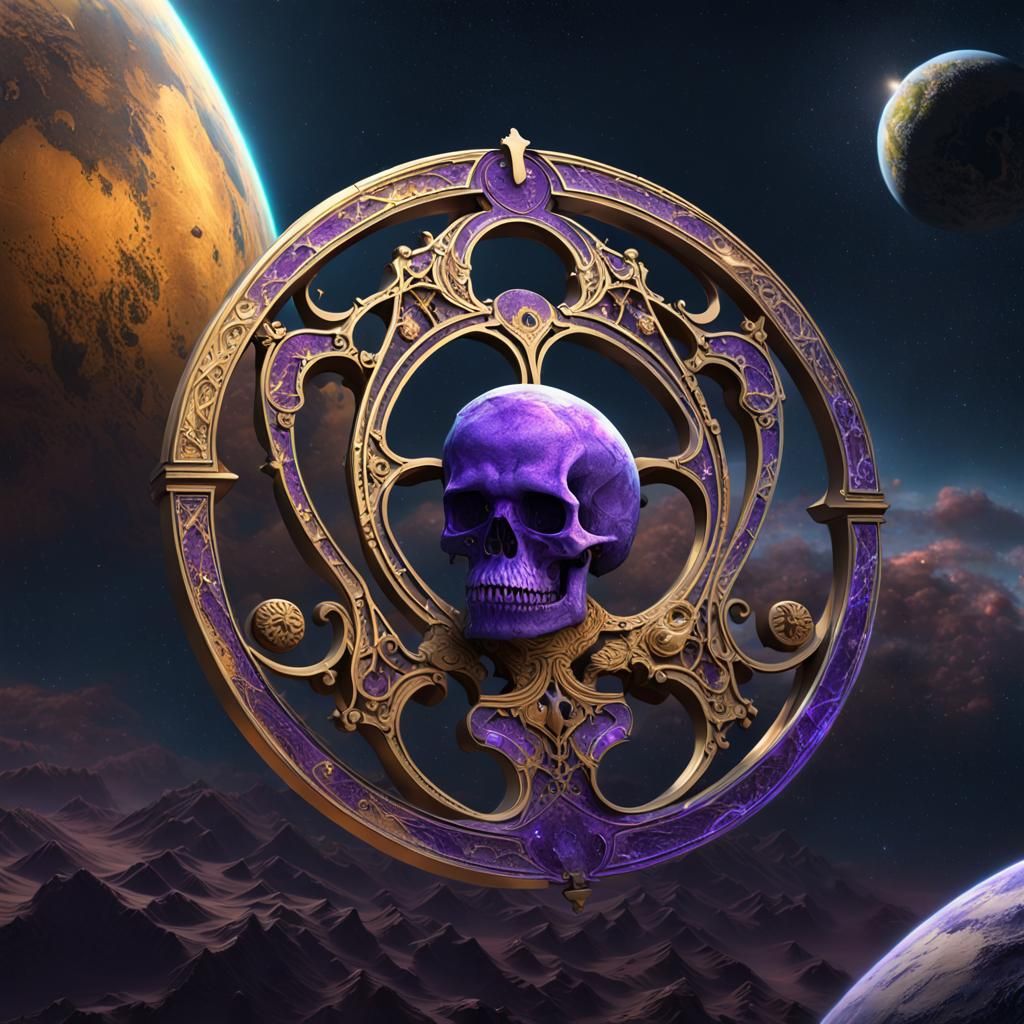 Skeleton Key Over Earth: Dark Fantasy Concept Art
