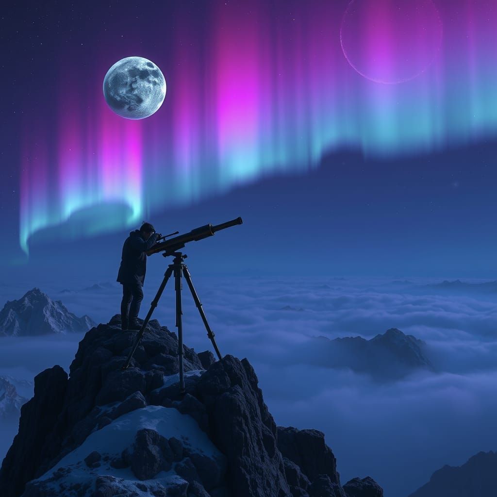 Cosmic Visionary Discovers Neptune in Majestic, Antique Tele...