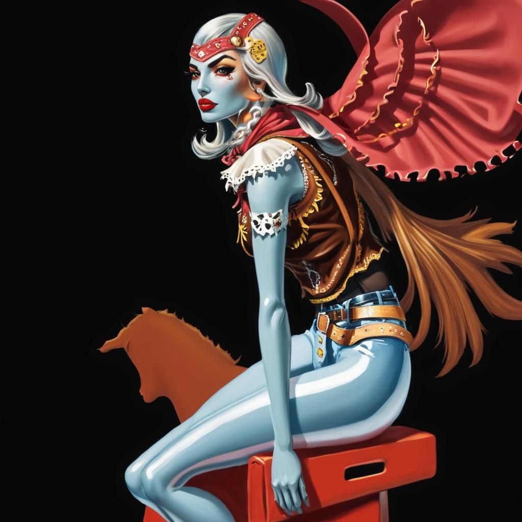 AI Generated Image of a Cowgirl