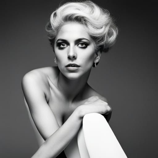 Glamorous Woman in 1960s Fashion, Film Photography