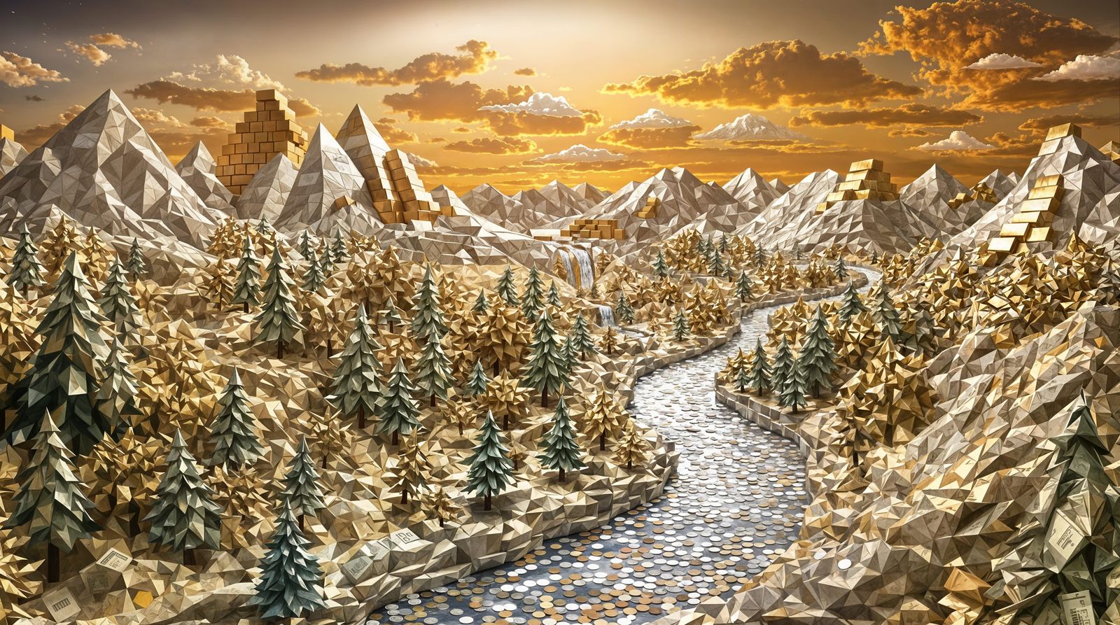 Golden Landscape of Money and Wealth
