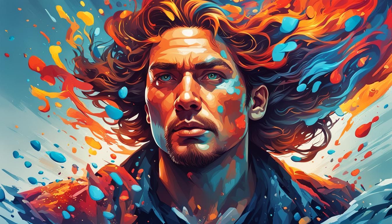 Detailed Hyperrealistic Illustration with Dramatic Lighting