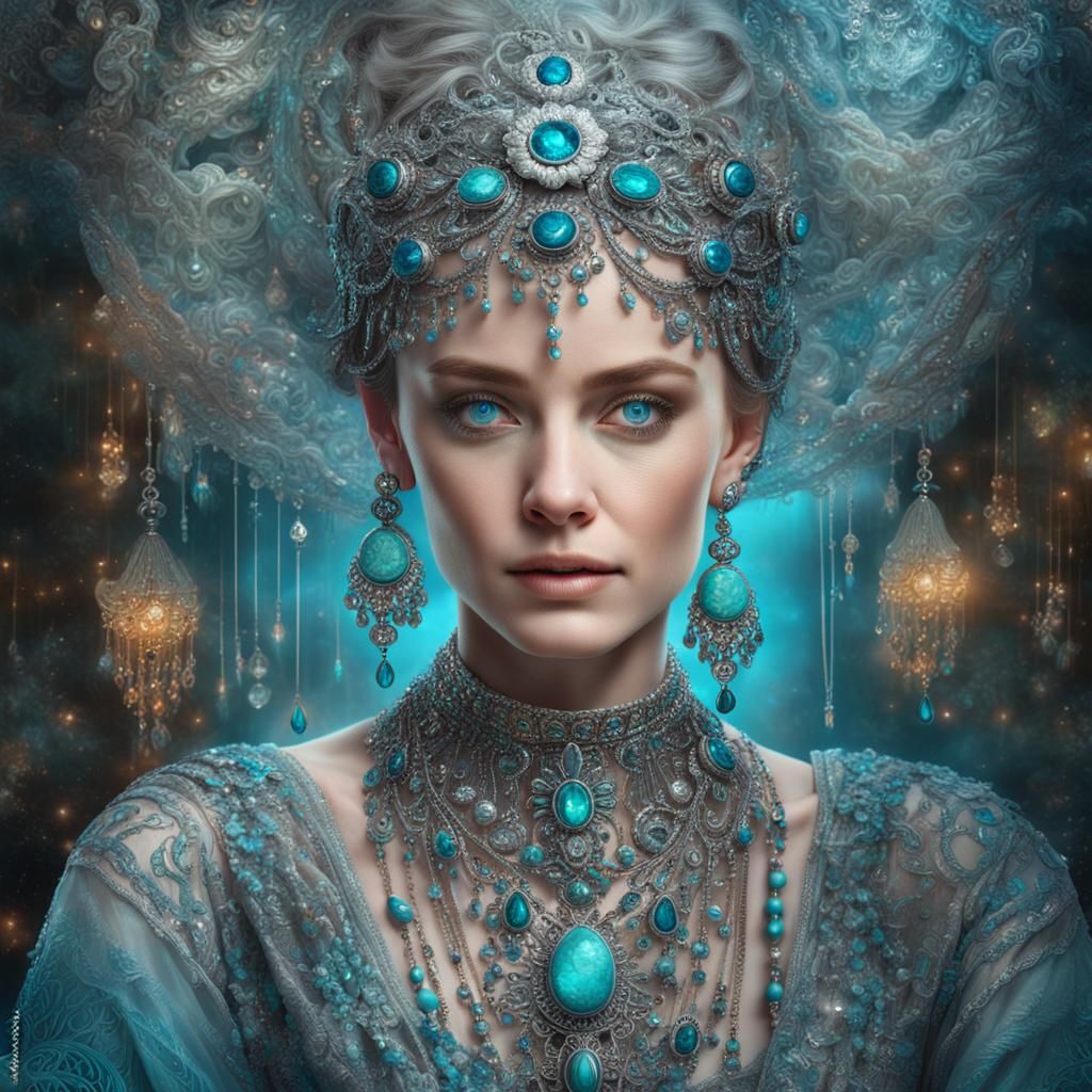 Hyperrealistic Portrait of a Beautiful Woman