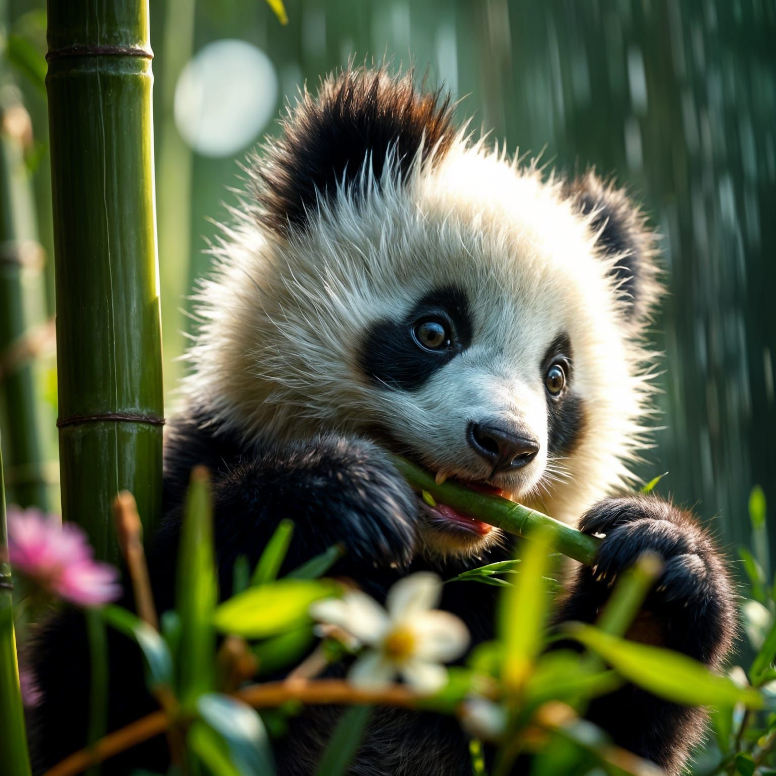 Panda + Bamboo = 🌞