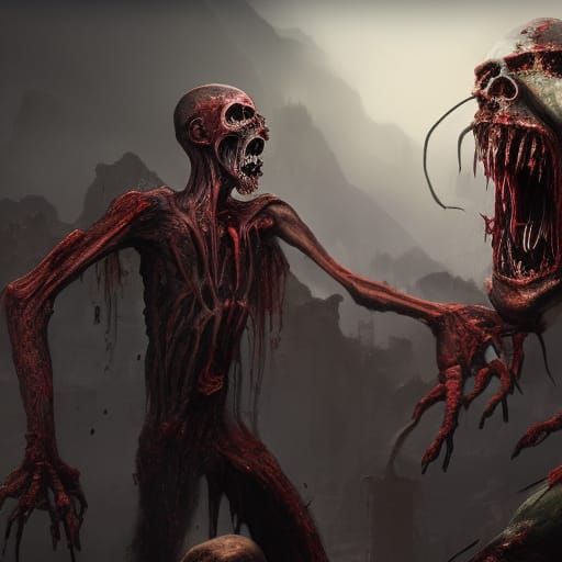 Zombie Feast: Detailed Matte Painting in Unreal Engine