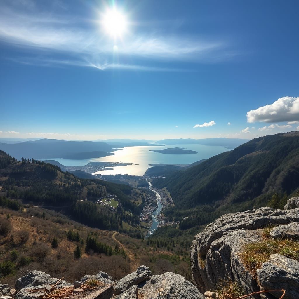 They could see their final destination down by the shoreline of the lake