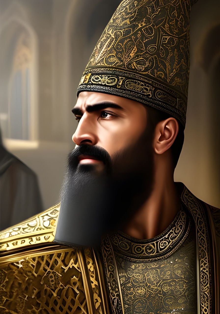 Artabanus of Persia: Hyperrealistic Digital Portrait