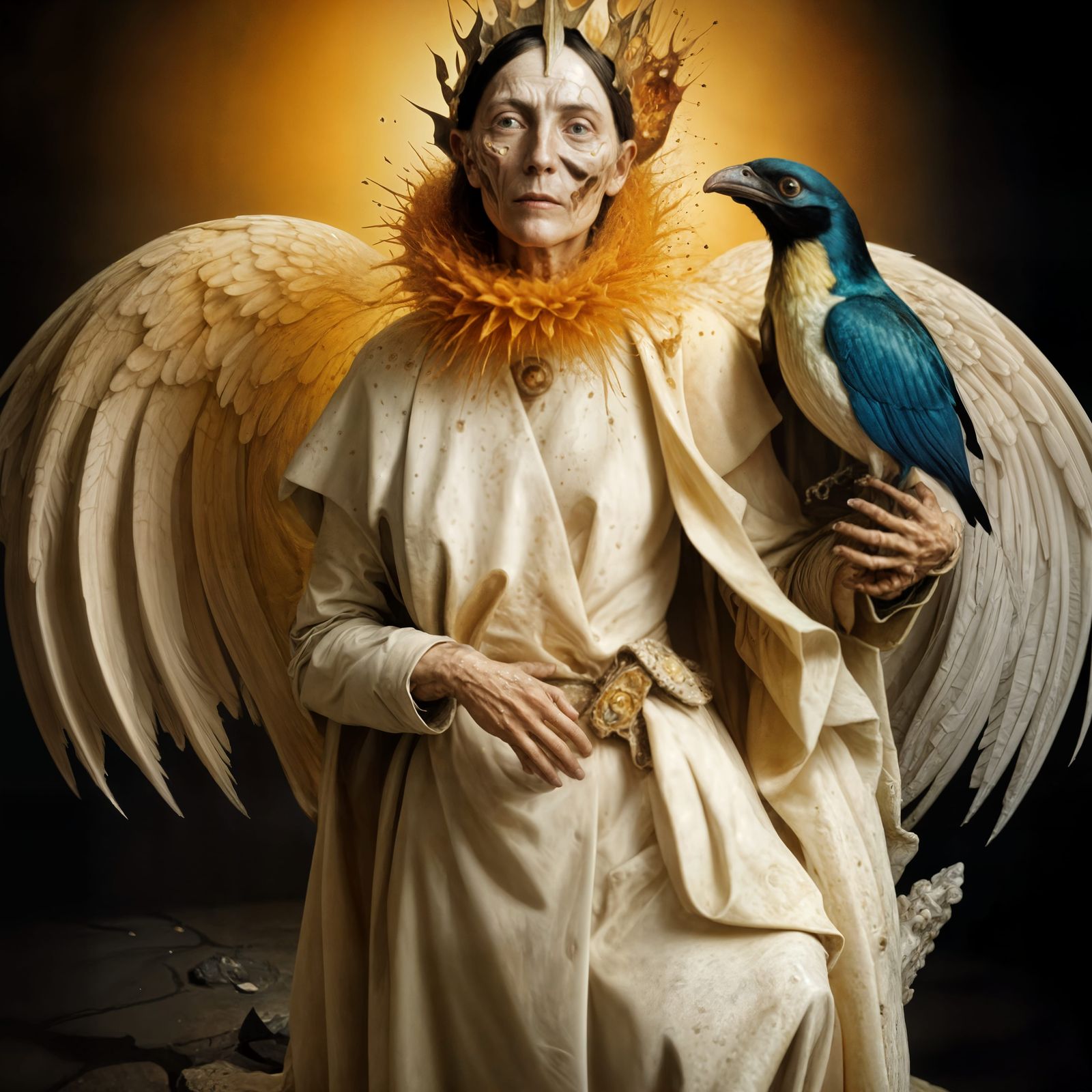 They were recently wounded by the bird in a fit of (justified) pique over not being fed for 3 days...