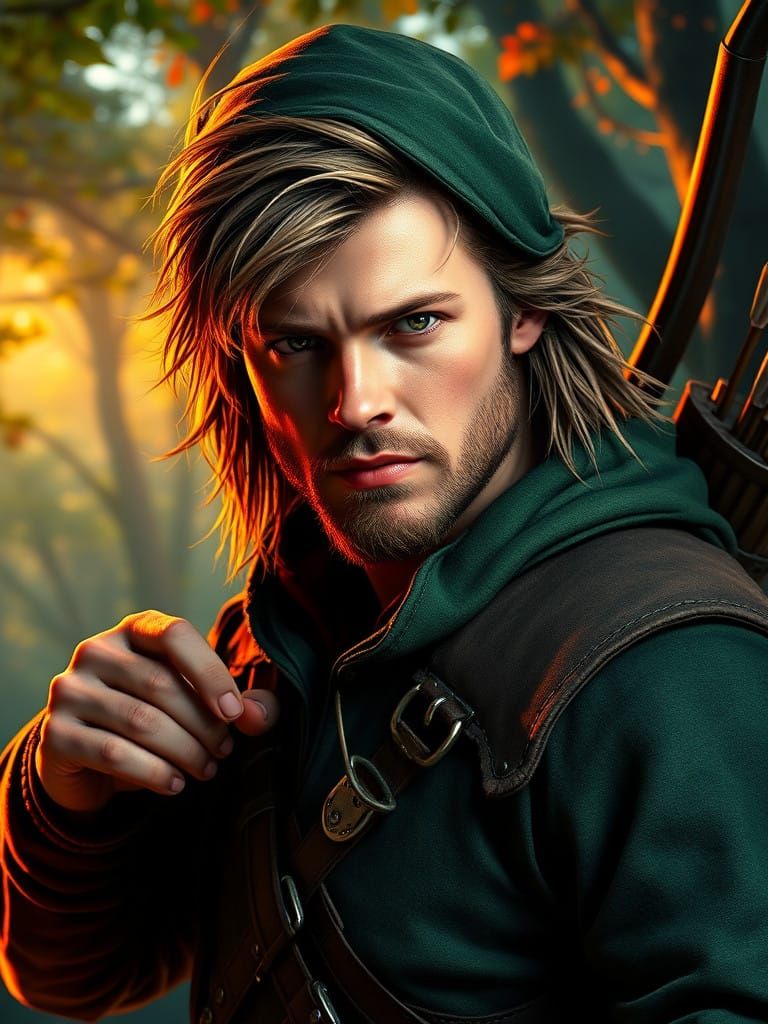 Robin Hood in Lush Sherwood Forest