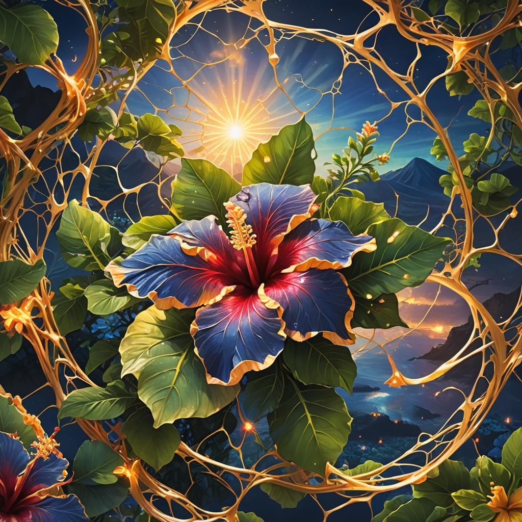 Hawaiian Web of Life: Fantasy Concept Art