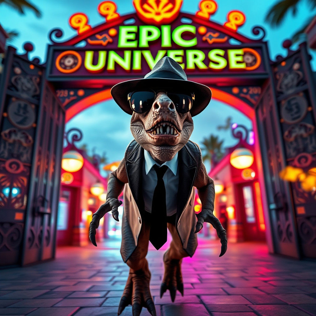 Velociraptor Enters Epic Universe: Hyper-Realistic Fantasy A...