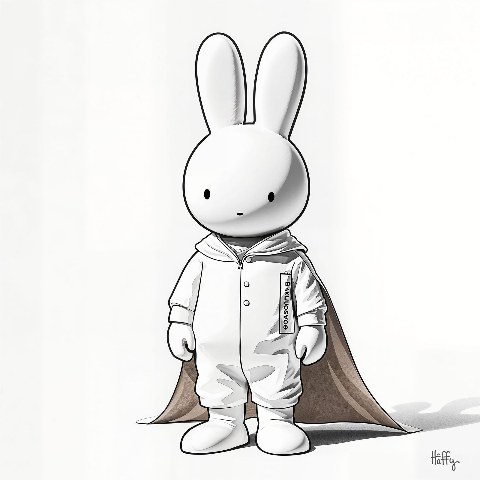 Whimsical Miffy-Inspired Character in The Holy Mountain Atti...
