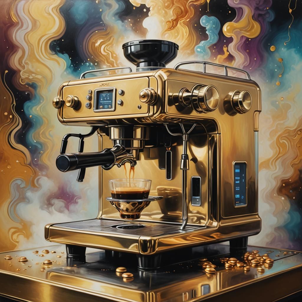 Coffee Machine Italian art deco style