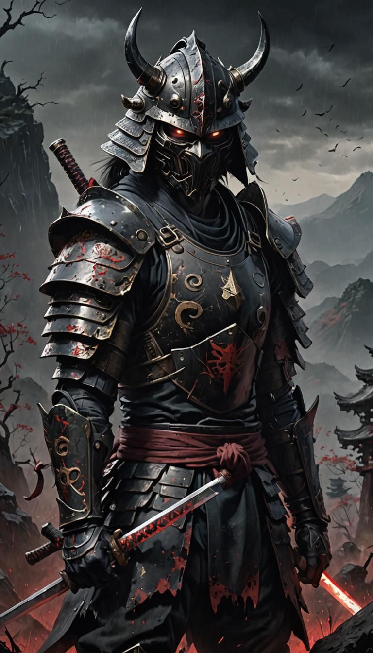 Dark Fantasy Samurai Concept Art