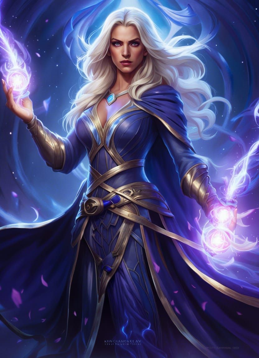 Jaina Proudmoore Spellcasting Illustration