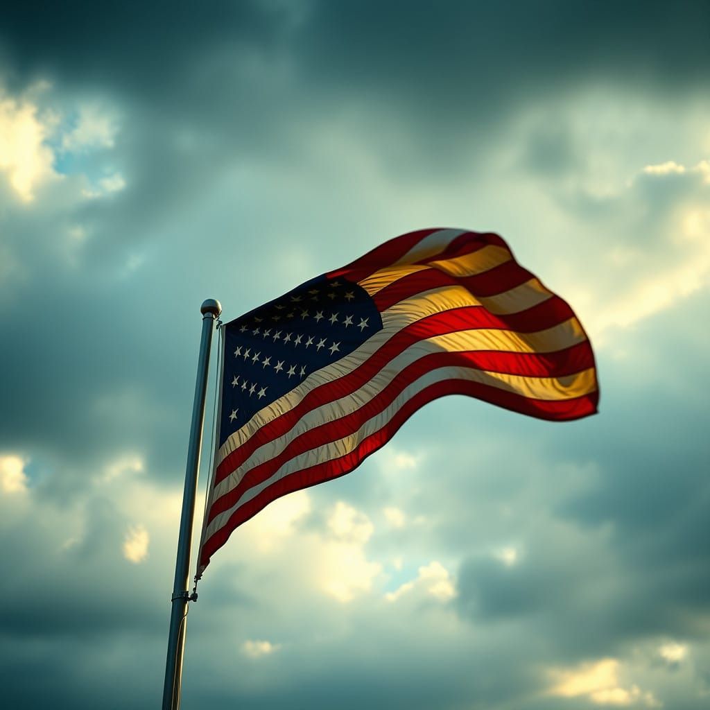 American Flag in Cinematic Glory
