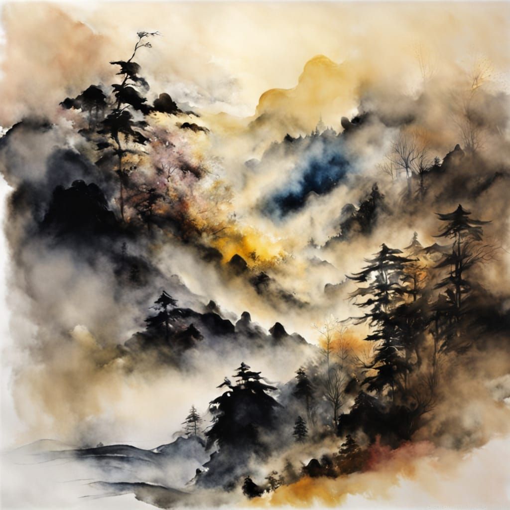 Velvet Smoke Abstract Painting