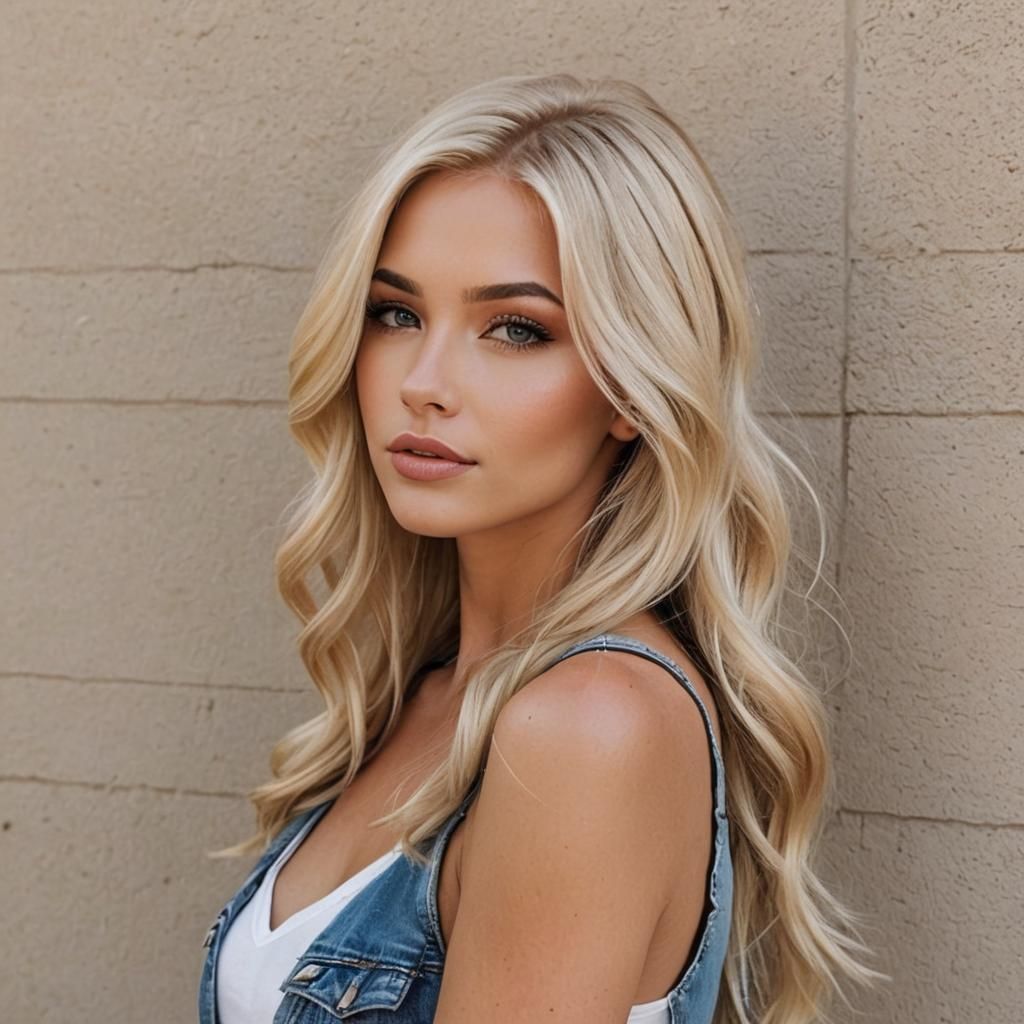 Portrait of a Gorgeous Blonde Girl