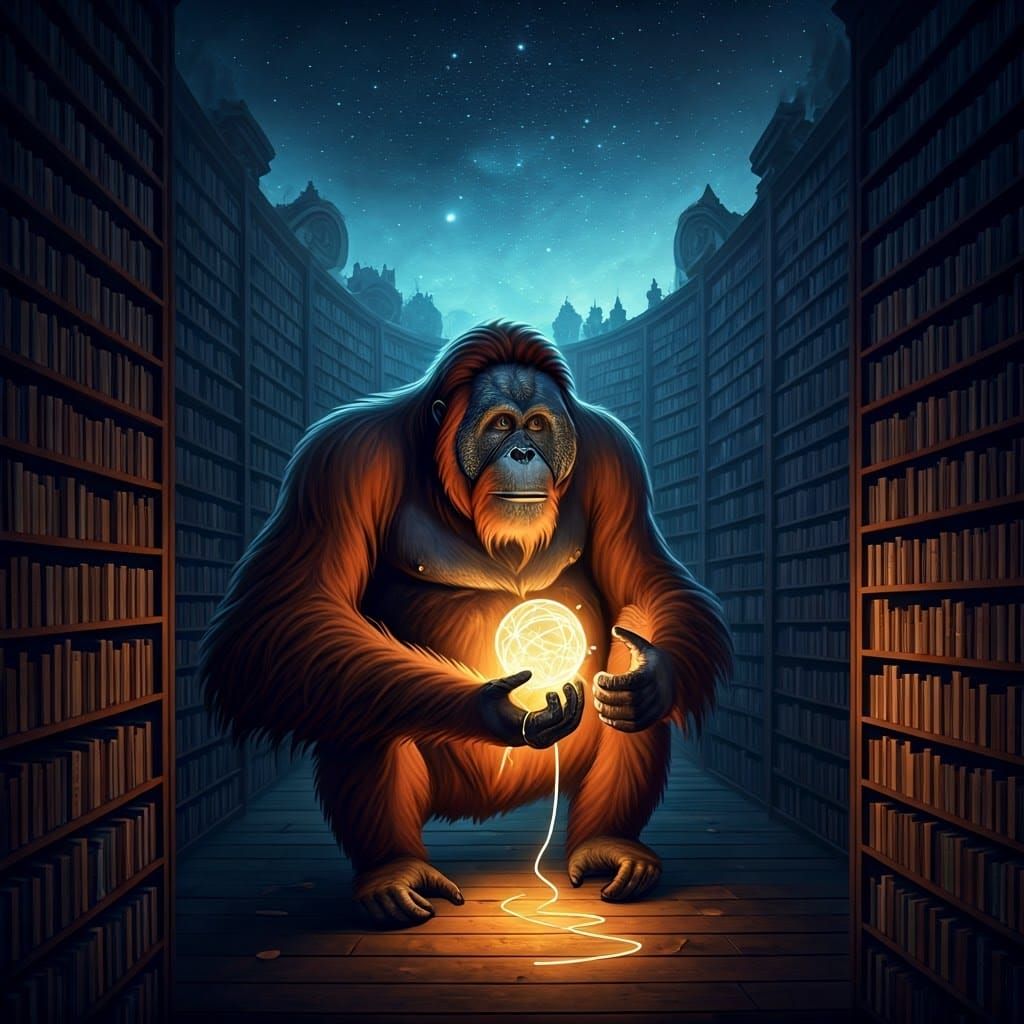Orang-Utan in a Cosmic Library