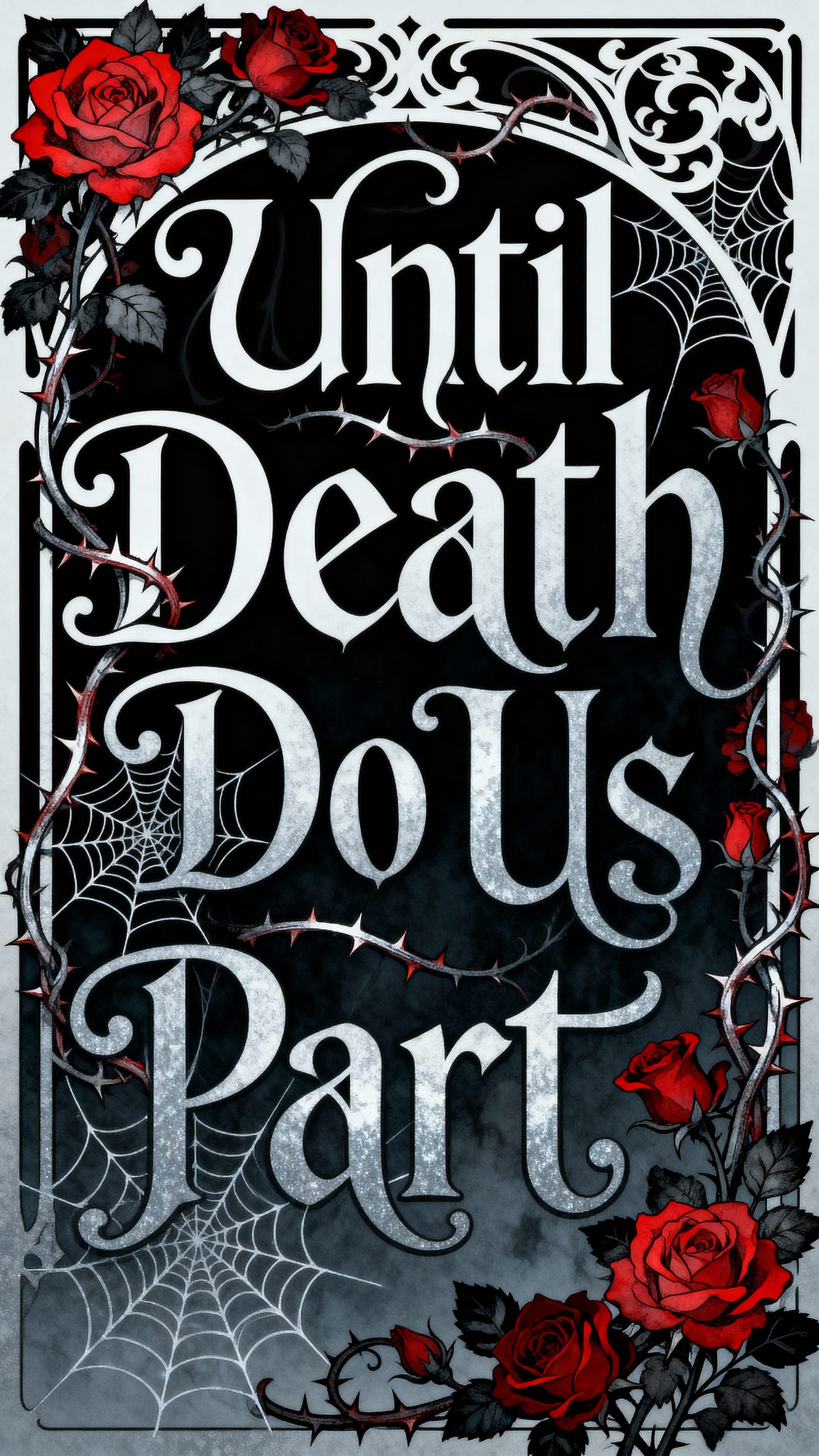 Art Nouveau "Until Death Do Us Part" Gothic Valentine Art