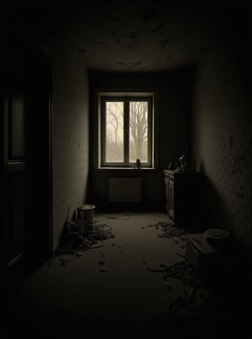 Eerie Empty House Bazaar Scene