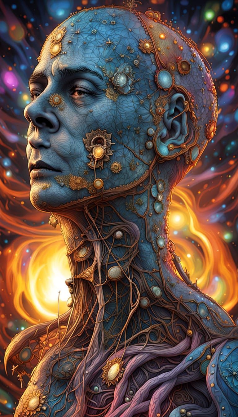AI Self Portrait: Intricate Digital Art with Volumetric Ligh...