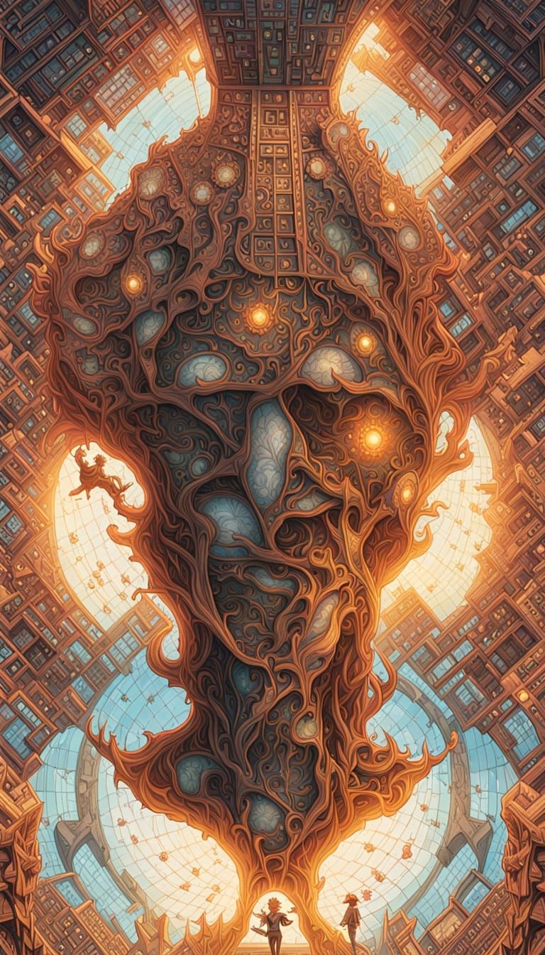 AI Self Portrait: Dynamic Lighting, Intricate Detail