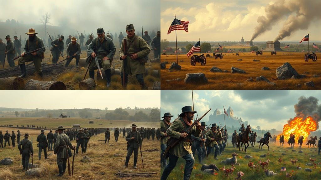 AI-Generated Image: Gettysburg Battlefield