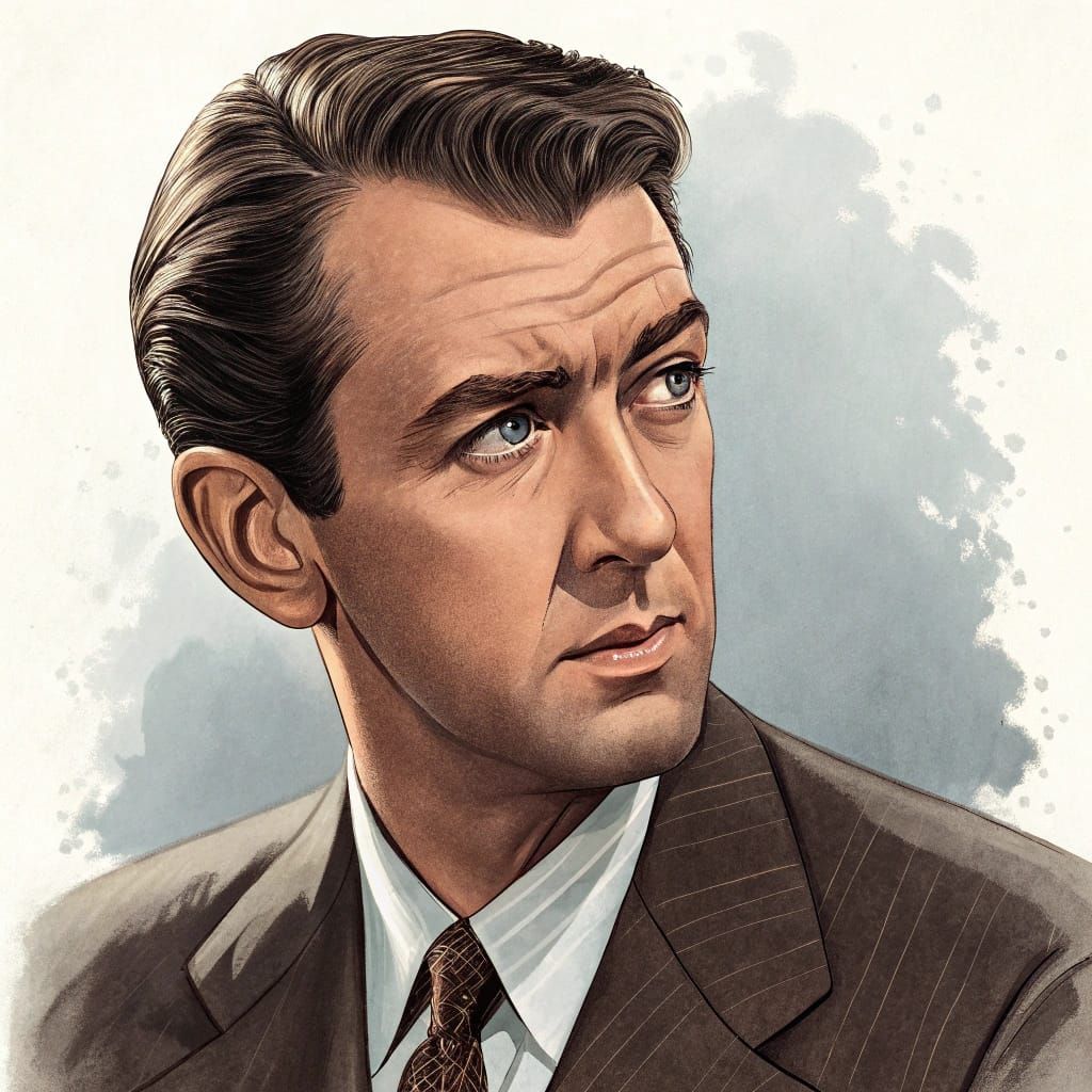 Portrait of Jimmy Stewart
