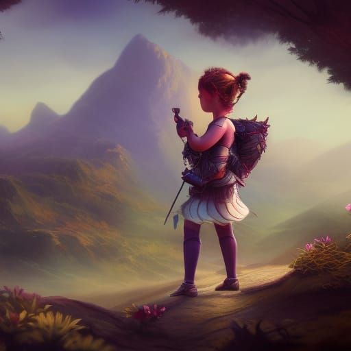 Fantastical Portrait of a Six-Year-Old Girl