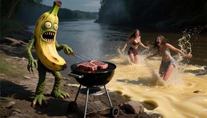 Banana Monster Grilling Steaks by Custard River